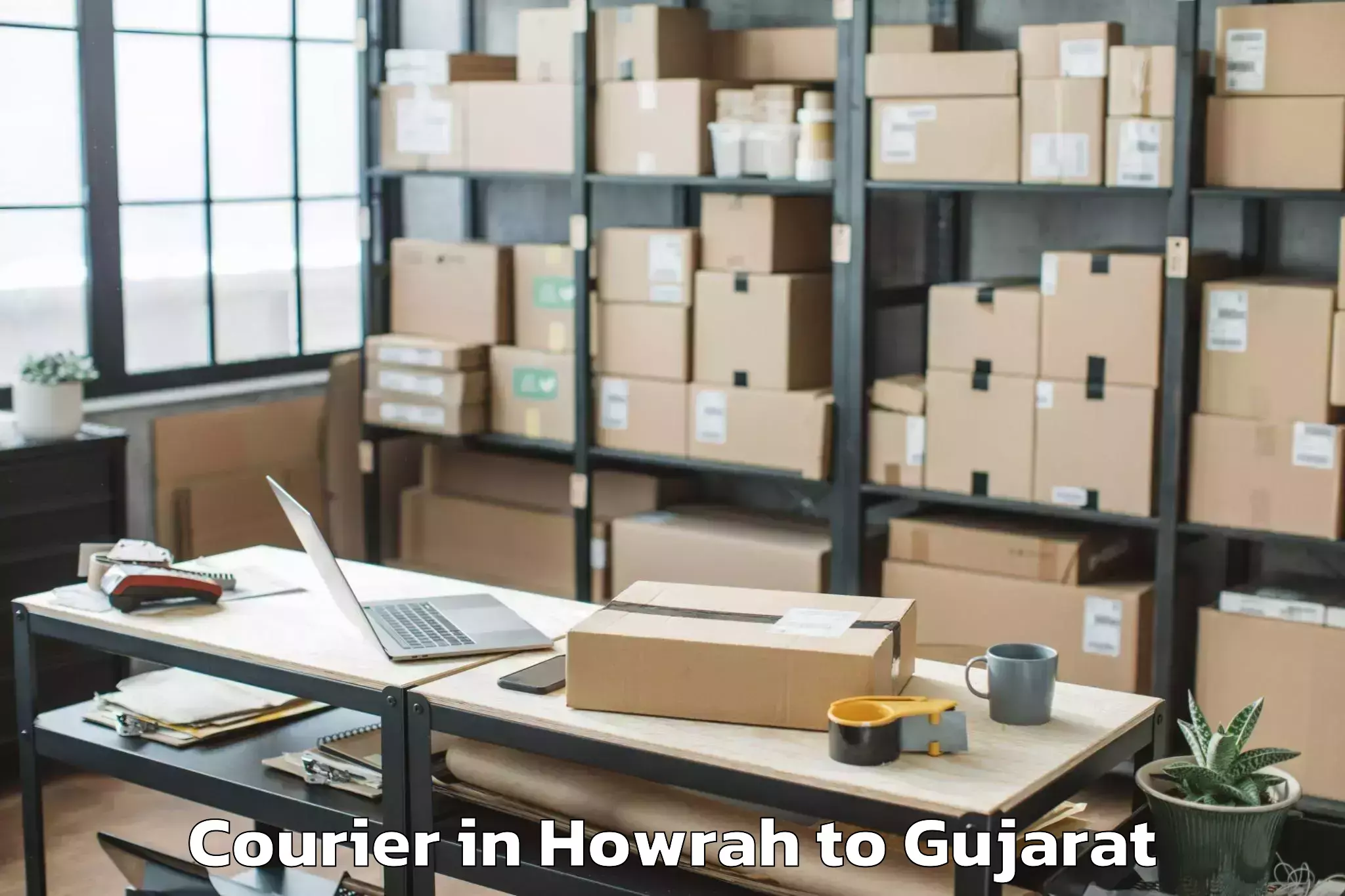 Leading Howrah to Killa Pardi Courier Provider